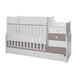 Kép 5/10 - Lorelli Maxi Plus kombi ágy 70x160 - White & String ÚJ