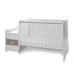 Kép 7/10 - Lorelli Maxi Plus kombi ágy 70x160 - White & String ÚJ