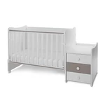 Kép 8/10 - Lorelli Maxi Plus kombi ágy 70x160 - White & String ÚJ
