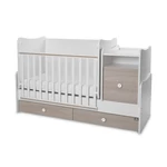 Kép 4/10 - Lorelli Trend PLUS kombi ágy 70x165 - White & Amber ÚJ