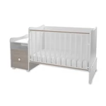 Kép 6/10 - Lorelli Trend PLUS kombi ágy 70x165 - White & Amber ÚJ