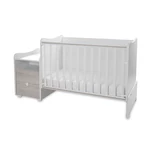 Kép 6/10 - Lorelli Trend PLUS kombi ágy 70x165 - White & Light Oak ÚJ