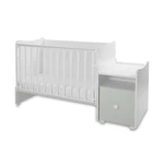 Kép 7/10 - Lorelli Trend PLUS kombi ágy 70x165 - White & Milky Green ÚJ
