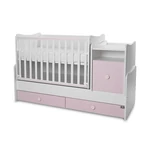 Kép 3/10 - Lorelli Trend PLUS kombi ágy 70x165 - White & Orchid Pink ÚJ