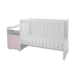 Kép 6/10 - Lorelli Trend PLUS kombi ágy 70x165 - White & Orchid Pink ÚJ