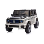 Kép 1/10 - Chipolino SUV Mercedes Benz EQG elektromos autó bőr üléssel - white