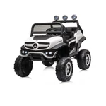Kép 1/10 - Chipolino Off Road Mercedes UNIMOG elektromos autó bőr üléssel - white
