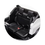 Kép 6/10 - Chipolino Off Road Mercedes UNIMOG elektromos autó bőr üléssel - white