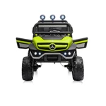Kép 6/10 - Chipolino Off Road Mercedes UNIMOG elektromos autó bőr üléssel - green