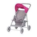 Kép 1/3 - Chipolino Alice játék babakocsi - Grey/Pink linen