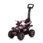 Kép 2/5 - Chipolino ATV bébitaxi tolókarral és kupolával - White/pink