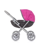 Kép 2/4 - Chipolino Daisy játék babakocsi - Grey/Pink linen