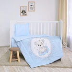Kép 3/3 - Lorelli 3 részes ágynemű garnitúra - Little Bear Blue