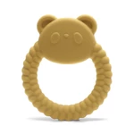 Kép 2/3 - Lorelli Panda természetes szilikon rágóka - Yellow