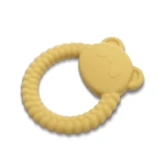 Kép 1/3 - Lorelli Panda természetes szilikon rágóka - Yellow