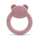 Kép 2/3 - Lorelli Panda természetes szilikon rágóka - Deep Pink