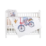 Kép 1/2 - Chipolino 5 részes ágynemű garnitúra - bear with bicycle