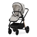 Kép 2/9 - Lorelli Bianca 3az1-ben újszülött babakocsi Lorelli Aria Luxe hordozóval - Beige (2 doboz)