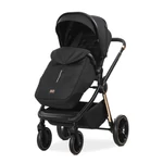 Kép 3/9 - Lorelli Bianca 3az1-ben újszülött babakocsi Lorelli Aria Luxe hordozóval - Black (2doboz)