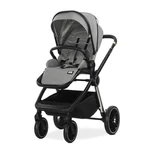 Kép 2/9 - Lorelli Bianca 3az1-ben újszülött babakocsi Lorelli Aria Luxe hordozóval - Grey (2doboz)