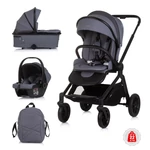 Kép 1/6 - Chipolino Magnum 3az1-ben multifunkciós babakocsi - Anthracite
