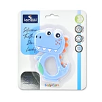 Kép 2/2 - Baby Care szilikon rágóka - Dino Lucky Blue