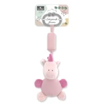 Kép 2/2 - Lorelli Toys Campanula plüss babakocsi játék - Pink Unikornis