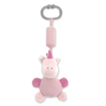 Kép 1/2 - Lorelli Toys Campanula plüss babakocsi játék - Pink Unikornis