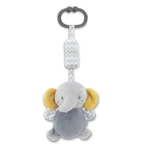 Kép 1/2 - Lorelli Toys Campanula plüss babakocsi játék - Szürke Elefánt