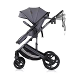 Kép 5/10 - Chipolino Amore babakocsi mózessé alakítható sportrésszel - Cloud grey