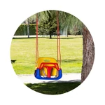 Kép 7/8 - Chipolino Playground Trambulin 200 cm csúszdával, létrával - blue