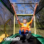Kép 6/9 - Chipolino Playground Trambulin 200 cm csúszdával, létrával - green