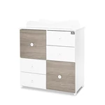 Kép 2/4 - Lorelli Cupboard pelenkázó komód - White & Coffee ÚJ
