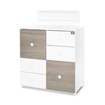 Kép 4/4 - Lorelli Cupboard pelenkázó komód - White & Coffee ÚJ