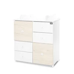 Kép 1/4 - Lorelli Cupboard pelenkázó komód - White & Light Oak ÚJ