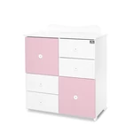 Kép 3/4 - Lorelli Cupboard pelenkázó komód - White & Orchid Pink ÚJ