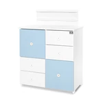 Kép 4/4 - Lorelli Cupboard pelenkázó komód - White & Baby Blue ÚJ