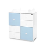 Kép 1/4 - Lorelli Cupboard pelenkázó komód - White & Baby Blue ÚJ