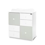 Kép 2/4 - Lorelli Cupboard pelenkázó komód - White & Milky Green ÚJ