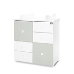 Kép 1/4 - Lorelli Cupboard pelenkázó komód - White & Milky Green ÚJ