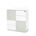 Kép 3/4 - Lorelli Cupboard pelenkázó komód - White & Milky Green ÚJ