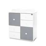 Kép 2/4 - Lorelli Cupboard pelenkázó komód - White & Stone Grey ÚJ