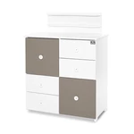 Kép 4/4 - Lorelli Cupboard pelenkázó komód - White & String ÚJ