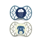 Kép 1/2 - Nuvita Orthosoft Air55 2db-os cumi szett 6+ - Powder Blue/Sage Green - felhő/kutya 70842