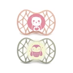Kép 1/2 - Nuvita Orthosoft Air55 2db-os cumi szett 6+ - English Rose/Sage Green - panda/pingvin 70842