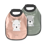 Kép 1/2 - Nuvita 2db-os vízálló előke - English Rose/Sage Green 4371