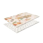 Kép 1/4 - Lorelli Összehajtható 2 oldalas thermo játszószőnyeg 120x180cm - Beige Home & stars