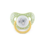 Kép 2/5 - Baby Care cumi kupakkal 2db 6M+ - YELLOW/GREEN