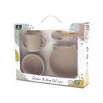 Kép 3/3 - Lorelli Természetes szilikon 4 db-os étkészlet - Beige