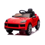 Kép 4/10 - Chipolino Porsche Cayenne elektromos autó bőr üléssel - red